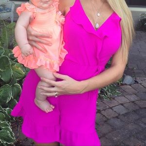 🌟4/$25 Monteau hot pink romper